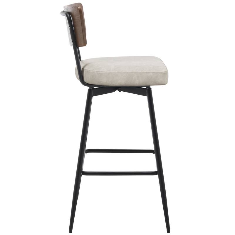 26"/ 29" Faux Leather Swivel Counter/ Bar Stools Set of 2/3