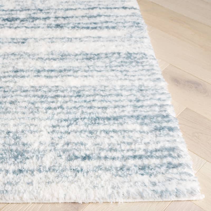 SAFAVIEH Tahoe Shag Yaprak Abstract 1.2-inch Thick Rug