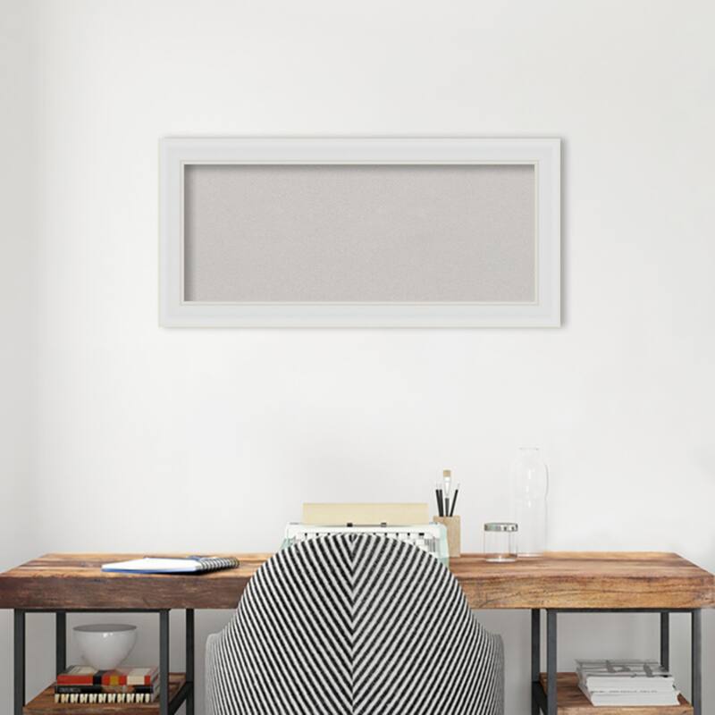 Flair Framed Grey Corkboard Bulletin Board
