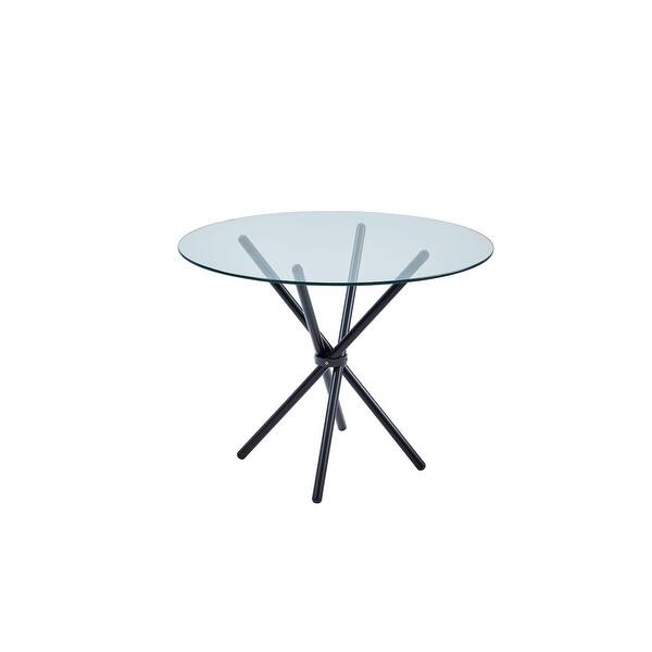 slide 2 of 2, Gianni Glass Dining Table Silver