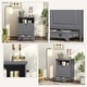 preview thumbnail 20 of 35, Roomfitters Dog Feeding Station with 2 Elevated Dog Bowls, Tilt Out Pet Feeding Cabinet Station