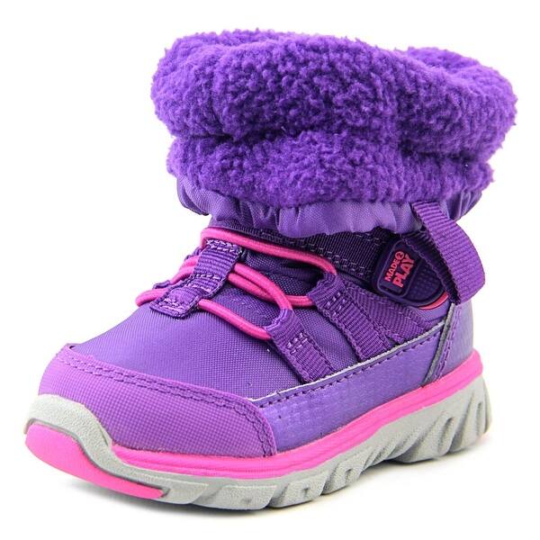Shop Stride Rite M2p Sneaker Boot Toddler Round Toe Canvas Purple