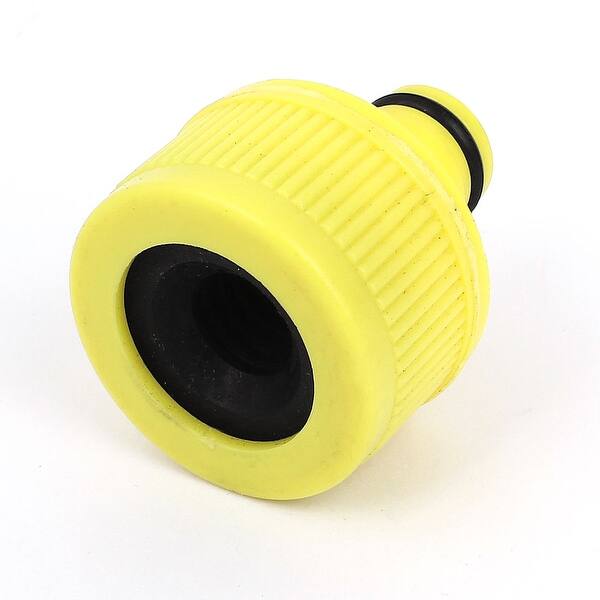 Unique Bargains Yellow Plastic 12mm Female Thread Garden Water Gun Hose