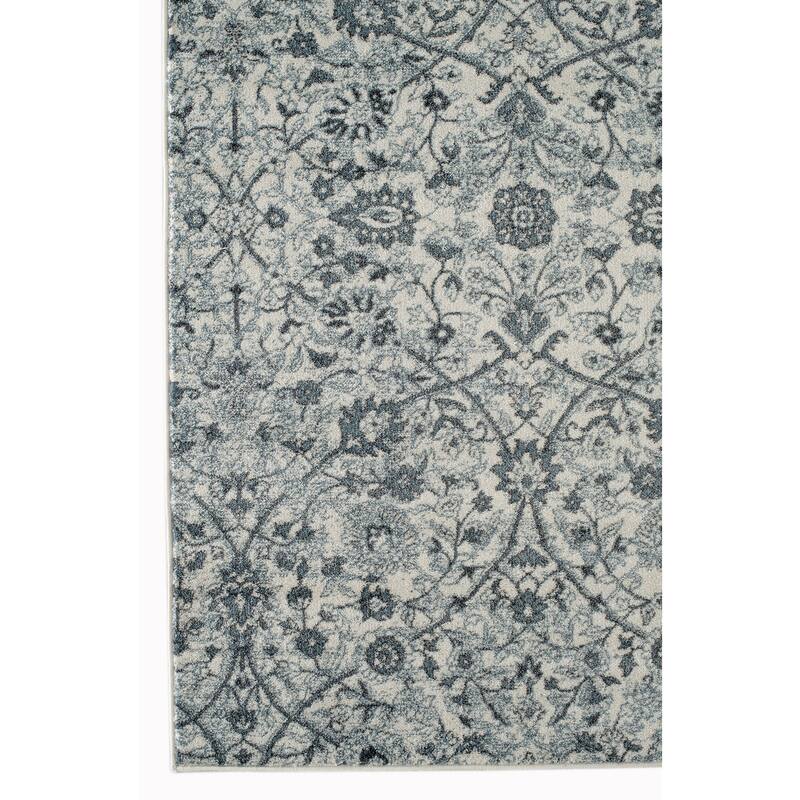 Aurelia Sala Light Blue Floral Area Rug
