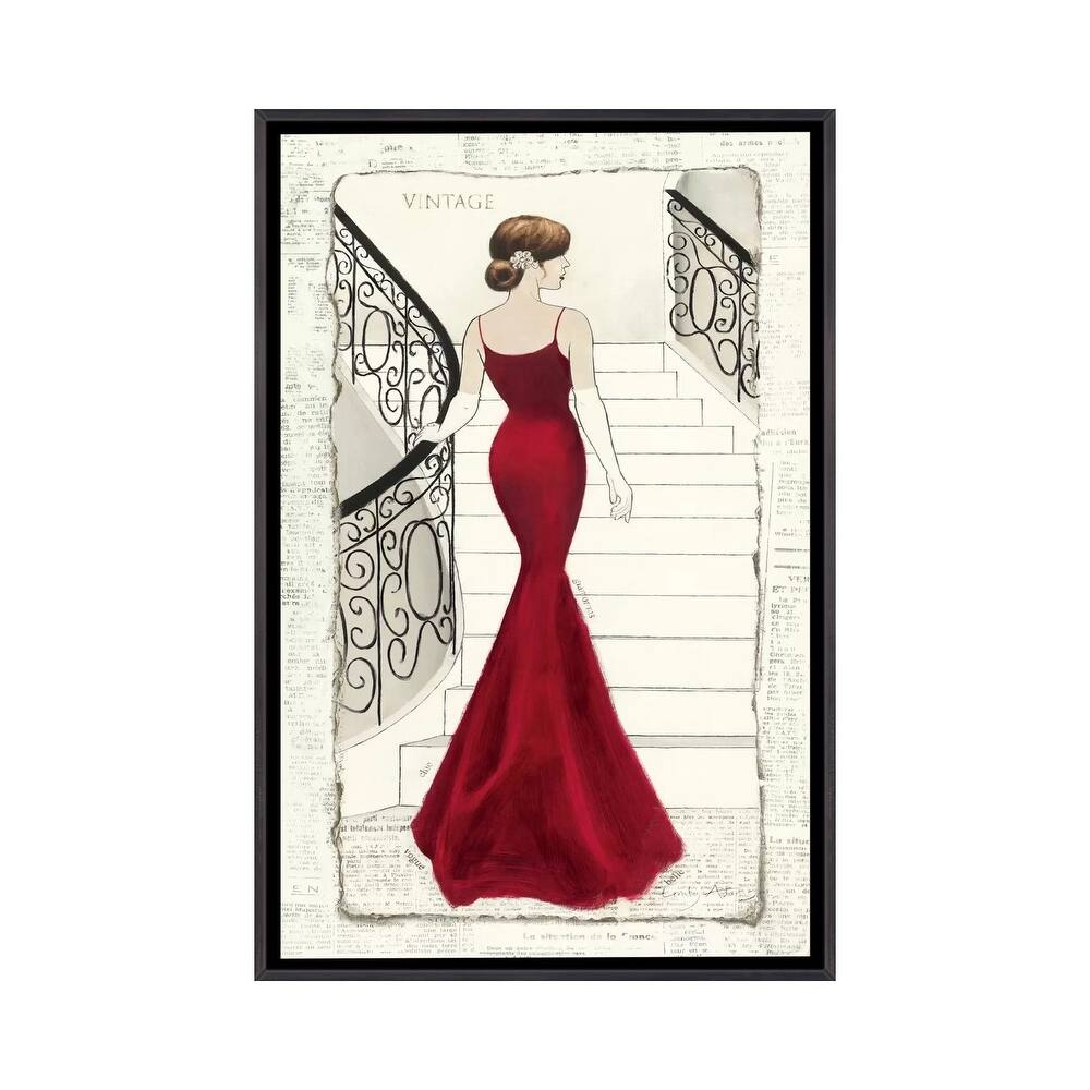 iCanvas "La Belle Rouge" by Emily Adams Framed