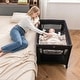 preview thumbnail 4 of 18, Gymax Portable Baby Playard w/Soft Mattress Breathable Mesh Sides