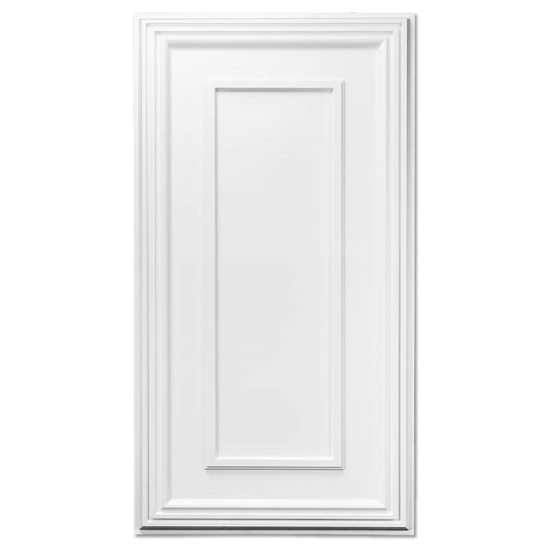 Art3d 3D PVC Drop Ceiling Tiles, 3D Wall Panels, 2x4 ft. (pack of 12) - White