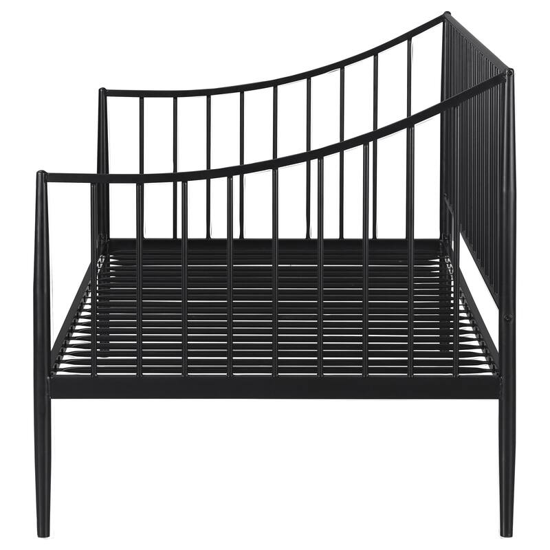 Jeremy Matte Black Metal Twin Daybed Bed Frame