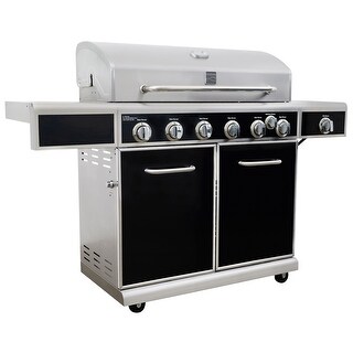 Kenmore 6 Burner with Side Burner Grill with Silk Screen Control Panel