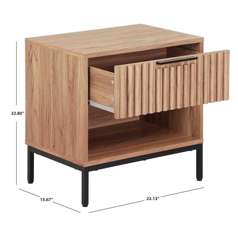 SAFAVIEH Home Lylia 1-Drawer Nightstand