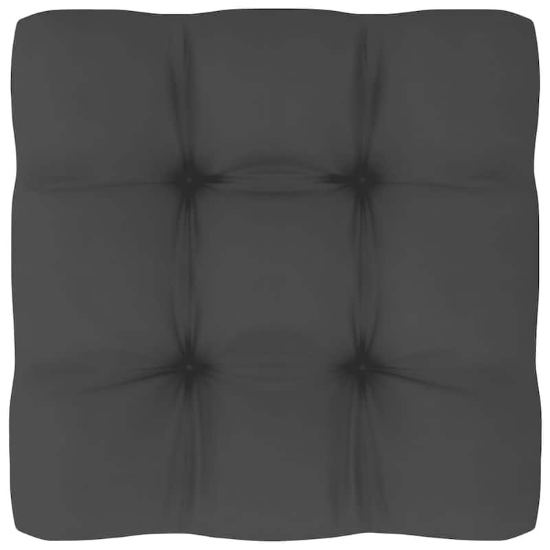 vidaXL Pallet Cushions 2 pcs Anthracite Fabric - 19.7" x 19.7" x 4.7"