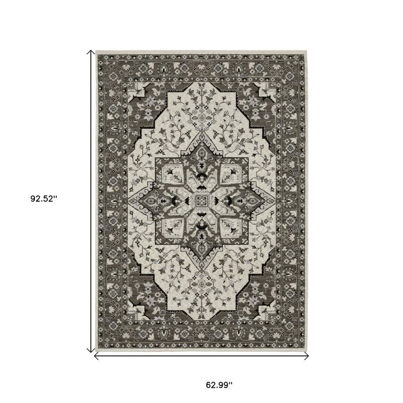 HomeRootsMedallion Traditional Runner Area Rug