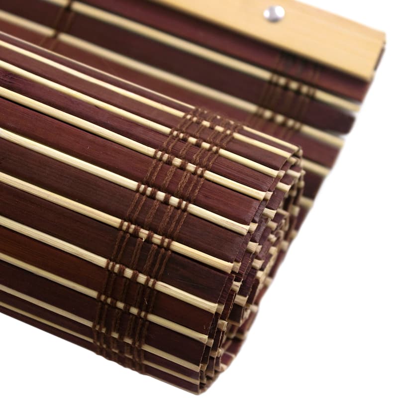 Bamboo Cordless Window Shade - Mahogany