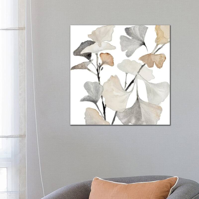 iCanvas "Neutral Ginko Stems I" by Lanie Loreth Canvas Print - 26x26x1.5
