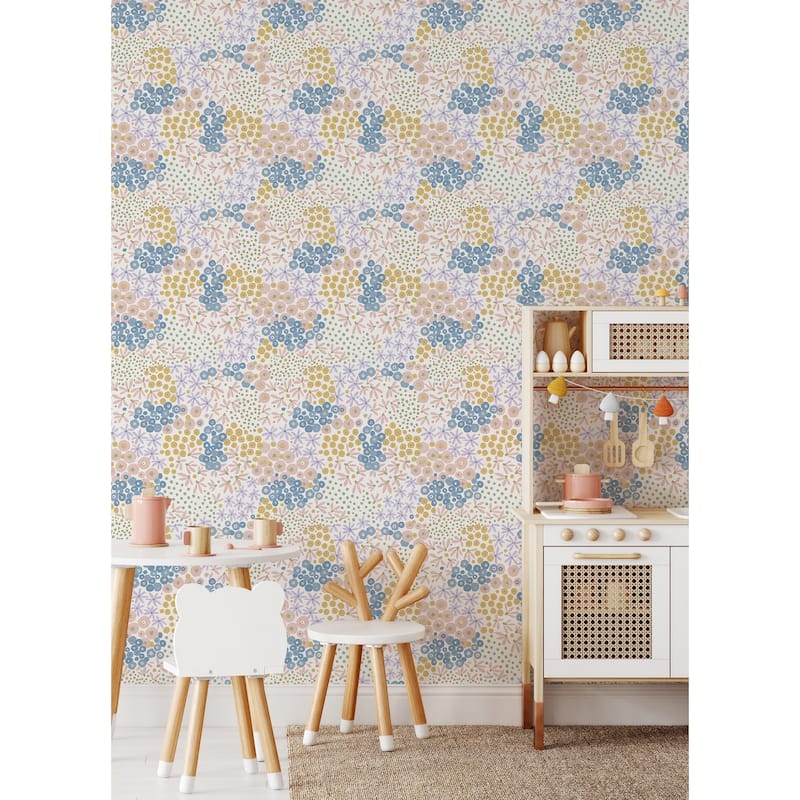 NuWallpaper Floral Bunch Multi Bright Peel & Stick Wallpaper