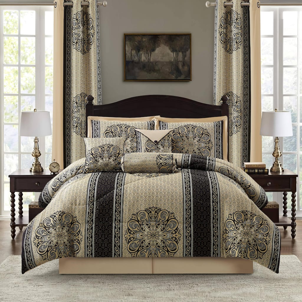 Nanshing Prince 9 Piece Elegant Medallion Comforter Set