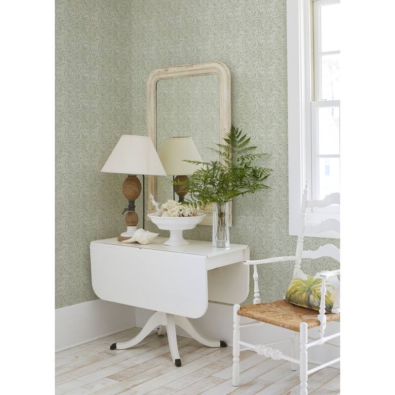 A-Street Prints Elma Sage Fiddlehead Wallpaper