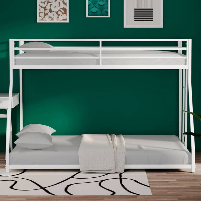 Twin Over Full Metal Bunk, White