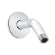preview thumbnail 1 of 3, Miseno 6" Standard Shower Arm and Flange Polished Chrome