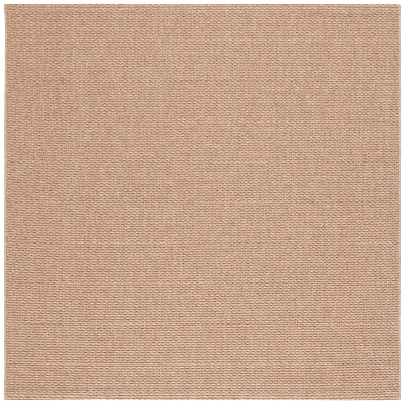SAFAVIEH Sisal All-Weather Ajrie Indoor/Outdoor Waterproof Patio Backyard Rug - 5'3" Square - Natural