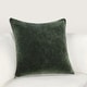 preview thumbnail 14 of 130, Villa by Classic Home Harriet Velvet Throw Pillow 18x18 - Forest Green