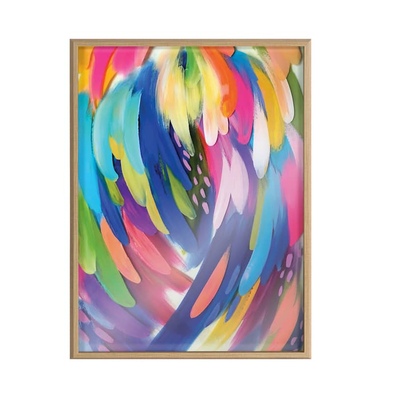 Kate and Laurel Blake Bright Strokes Framed Print by Jessi Raulet