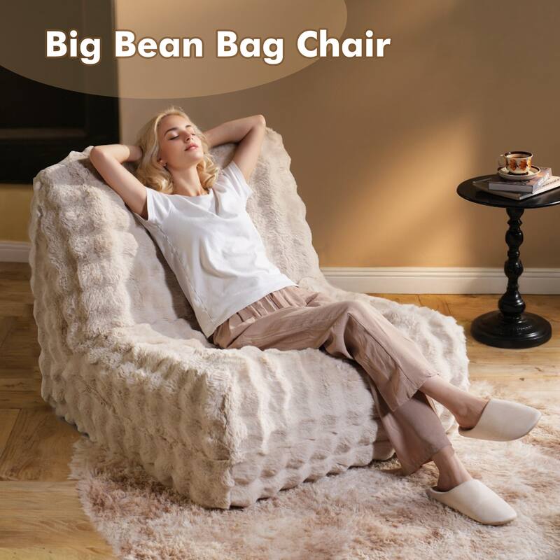 XIZZI Bean Bag Chair for Living Room Soft Plush Lounge Seating