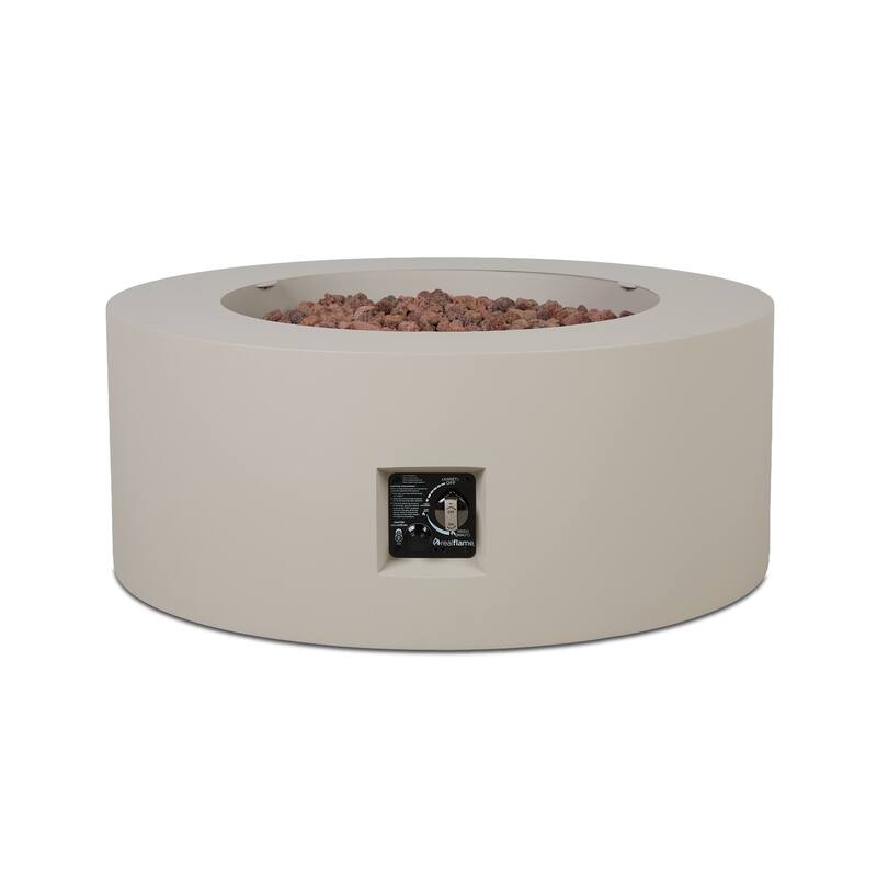 Aegean 36" Round LP Fire Table w/NG Conversion kit by Real Flame