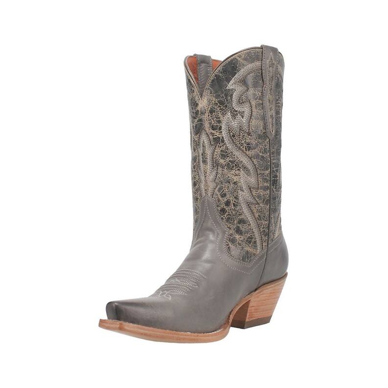 Dan Post Western Boots Womens Tria Snip Toe Embroidery Gray DP4397