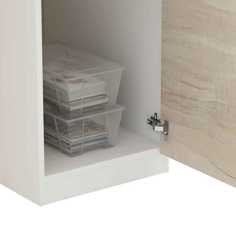 55.1"W 43.3"H Rectangular Wood Reception Desk With Lockable Drawer