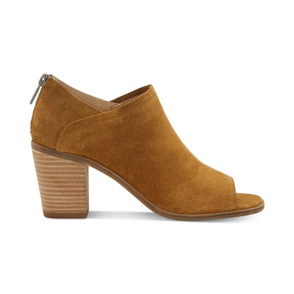 Lucky Brand Womens Kalli Leather Open Toe Ankle Fashion Boots