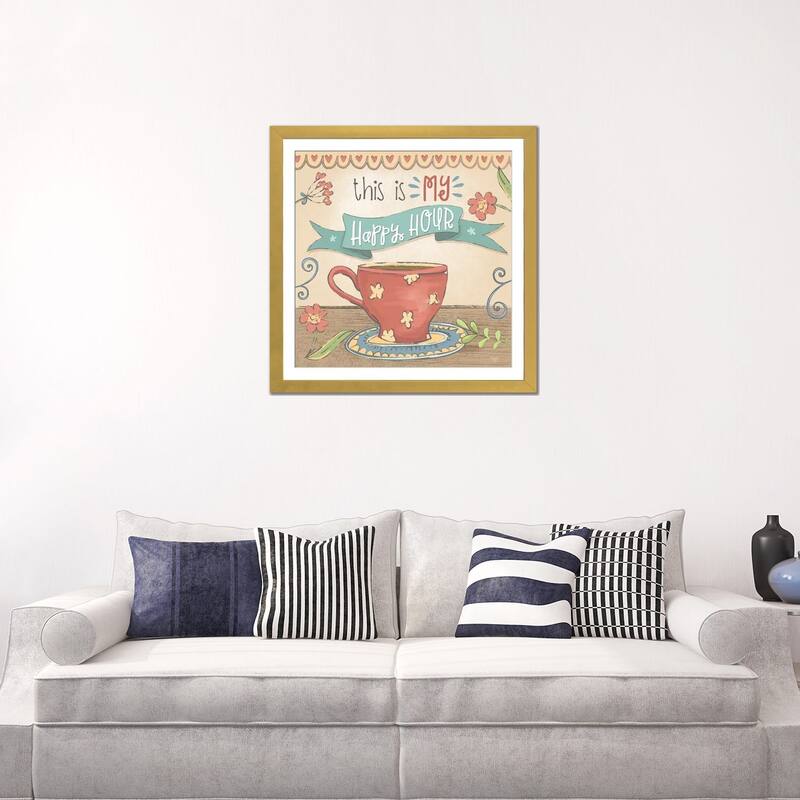 iCanvas "Coffee Happy Hour" by Mollie B.