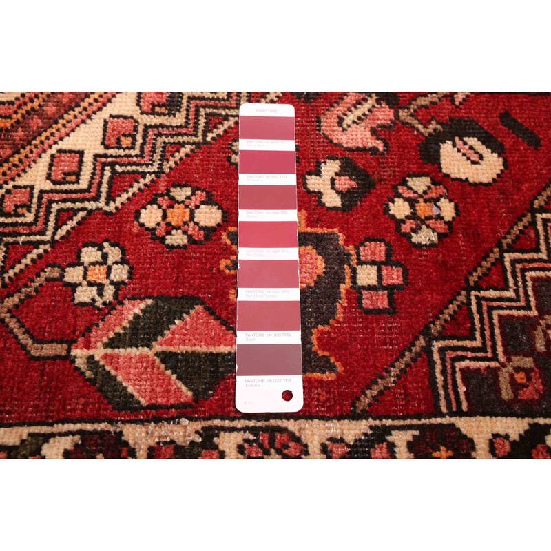 ECARPETGALLERY Hand-knotted Anadol Dark Red Wool Rug - 4'9 x 6'3