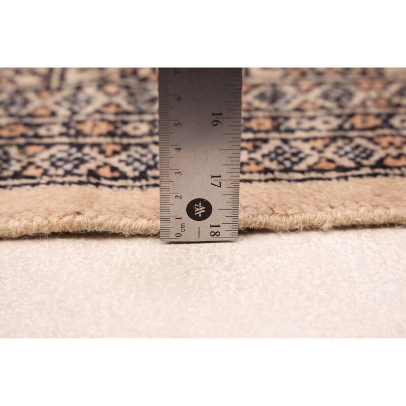 ECARPETGALLERY Hand-knotted Finest Peshawar Bokhara Beige Wool Rug - 6'0 x 8'6