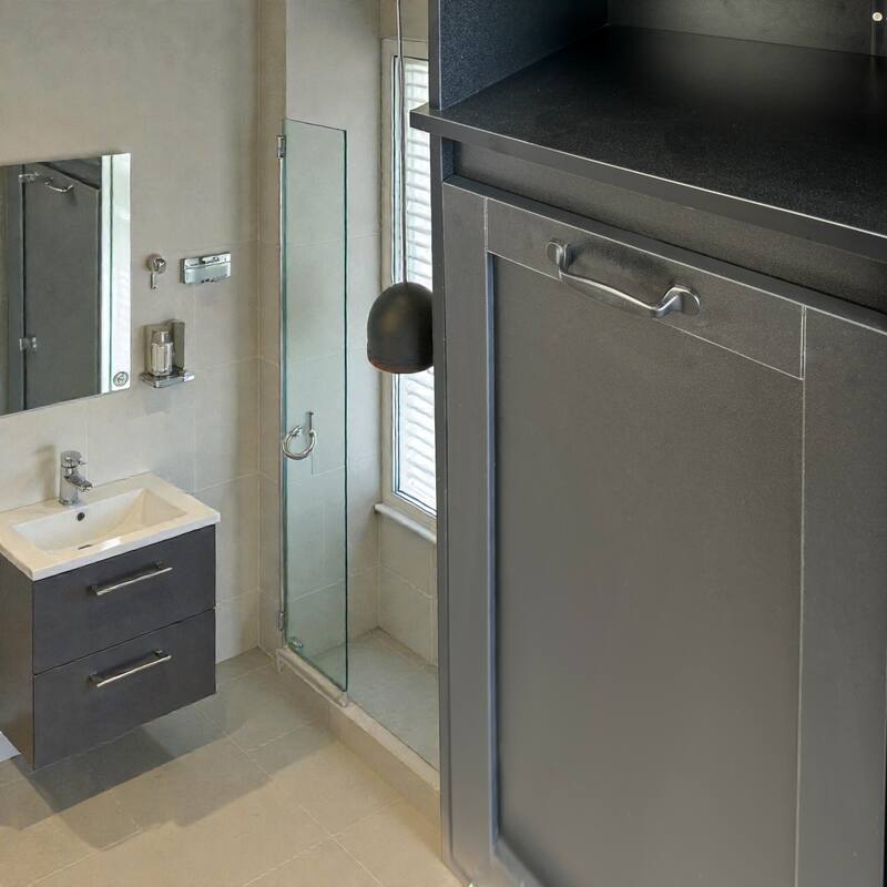 Freestanding Laundry Cabinet with Tilt-Out Hampers, Adjustable Shelves and Doors, Multi-Storage Laundry Organizer