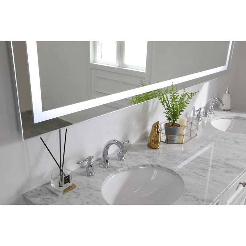 Elegant Lighting Helios 42" x 72" Rectangular Frameless Wall Mounted