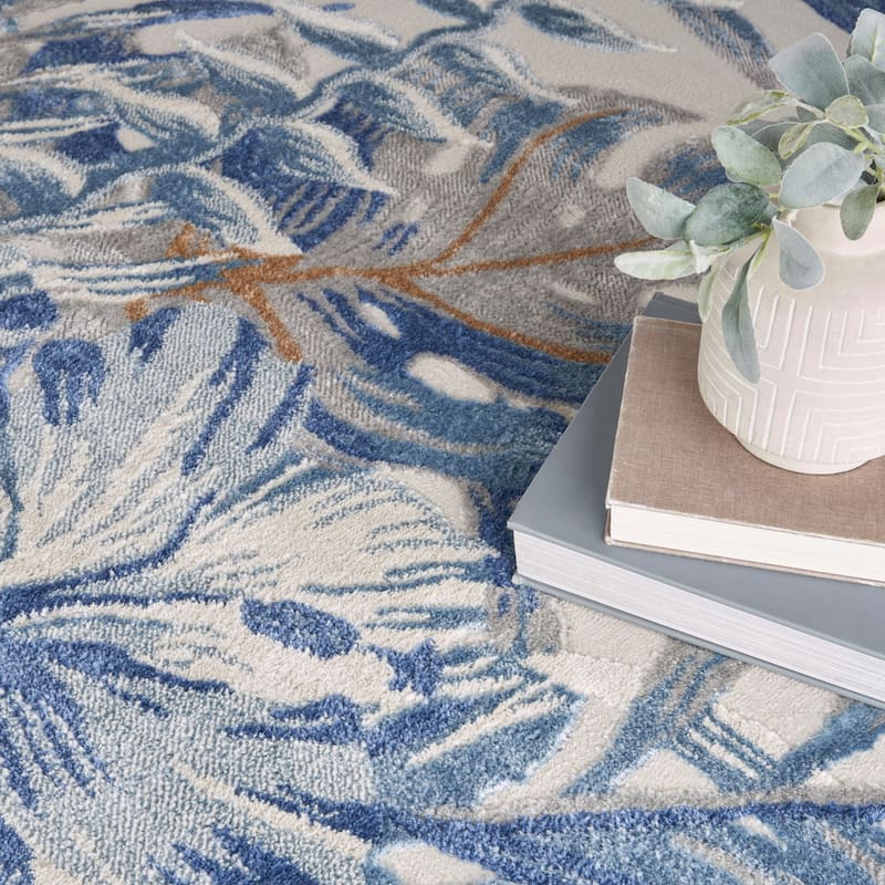 Nourison Seaside Tropical Modern Textured Indoor Rug