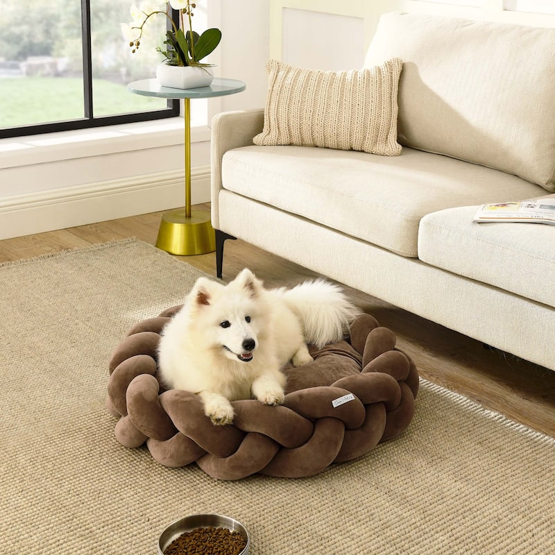 Ivy 27'' Dog Bed In Brown - 27