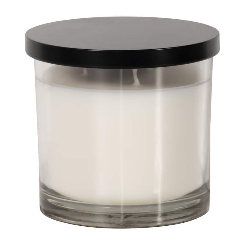 4" 12 Oz Delete My Belly Lidded Candle, Round, 4"H, Abstract - 4" x 4" x 4"