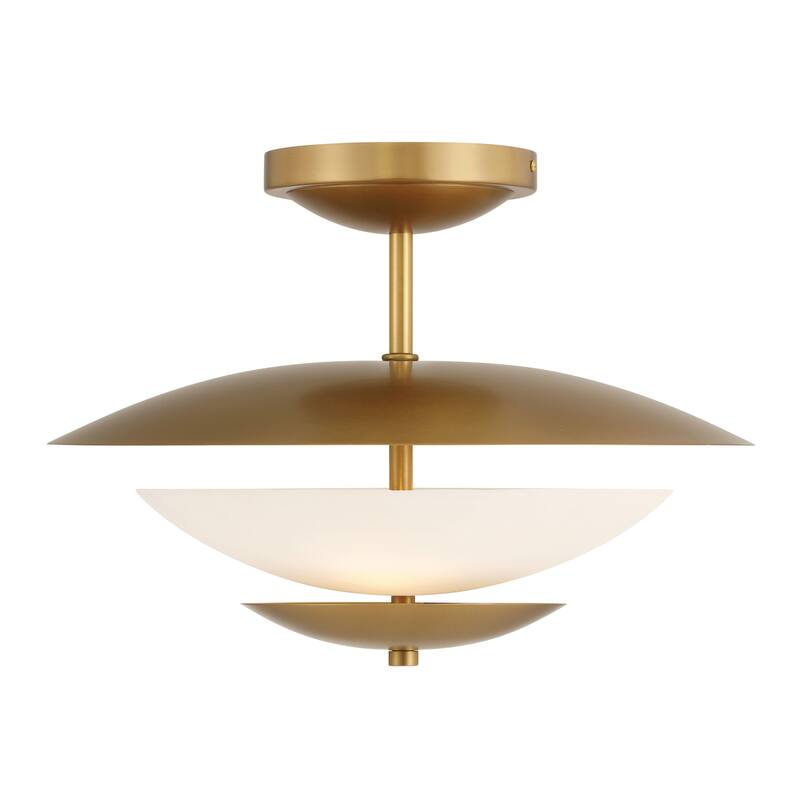 Minka Lavery 3943 Solara 3 Light 19" Wide Semi-Flush Ceiling Fixture
