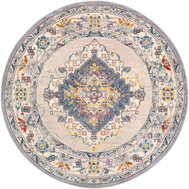 Elmas Traditional Persian Medallion Area Rug