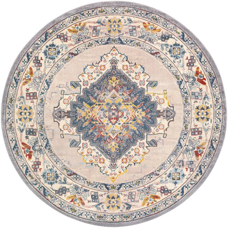 Artistic Weavers Elmas Traditional Persian Medallion Area Rug