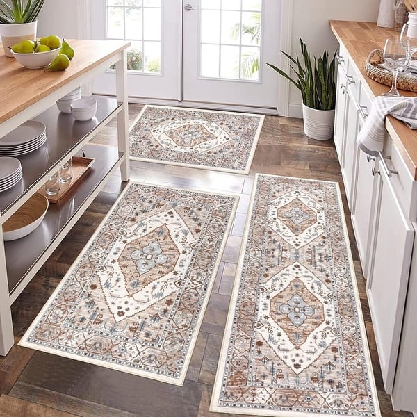 Kitchen Rugs Sets of Farmhouse Kitchen Runner Rugs and Mats Non