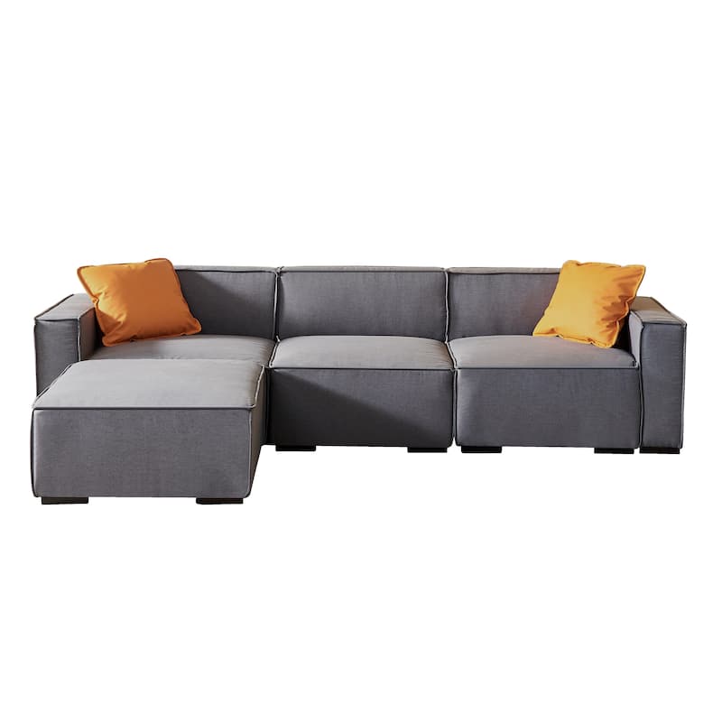 Modular Sofa with Convertible Ottoman Chaise