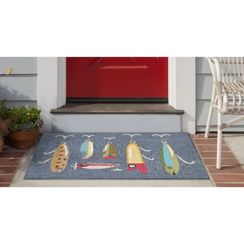 Liora Manne Frontporch Playing Hooky Indoor/Outdoor Rug