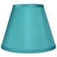 preview thumbnail 90 of 88, Hardback Faux Silk Conical Lamp Shade, 5 inch Top, 9 inch Bottom, 7 inch Slant Single - Teal Silk