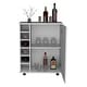 preview thumbnail 10 of 8, Wick Bar Cart with Integrated Wine Storage