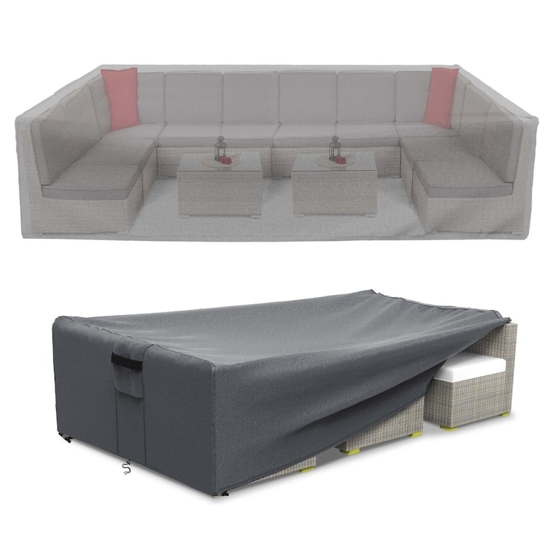 Heavy Duty Outdoor Furniture Cover Patio Waterproof Patio Set Cover - 98"x98"x28"