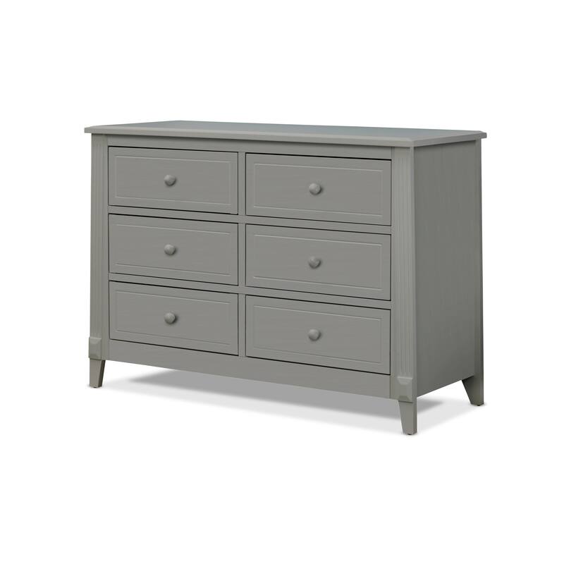 Sorelle Furniture Berkley Double Dresser - Weathered Grey