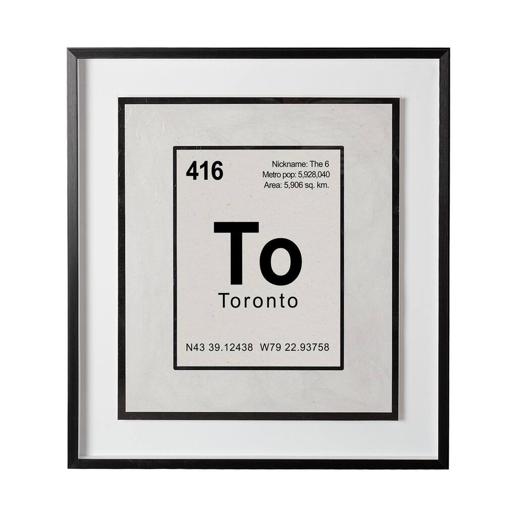 Breaking Toronto Framed Art Print